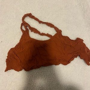 Rusty Orange Crop Top (will wash clothes to get them fresh & wrinkles out)!